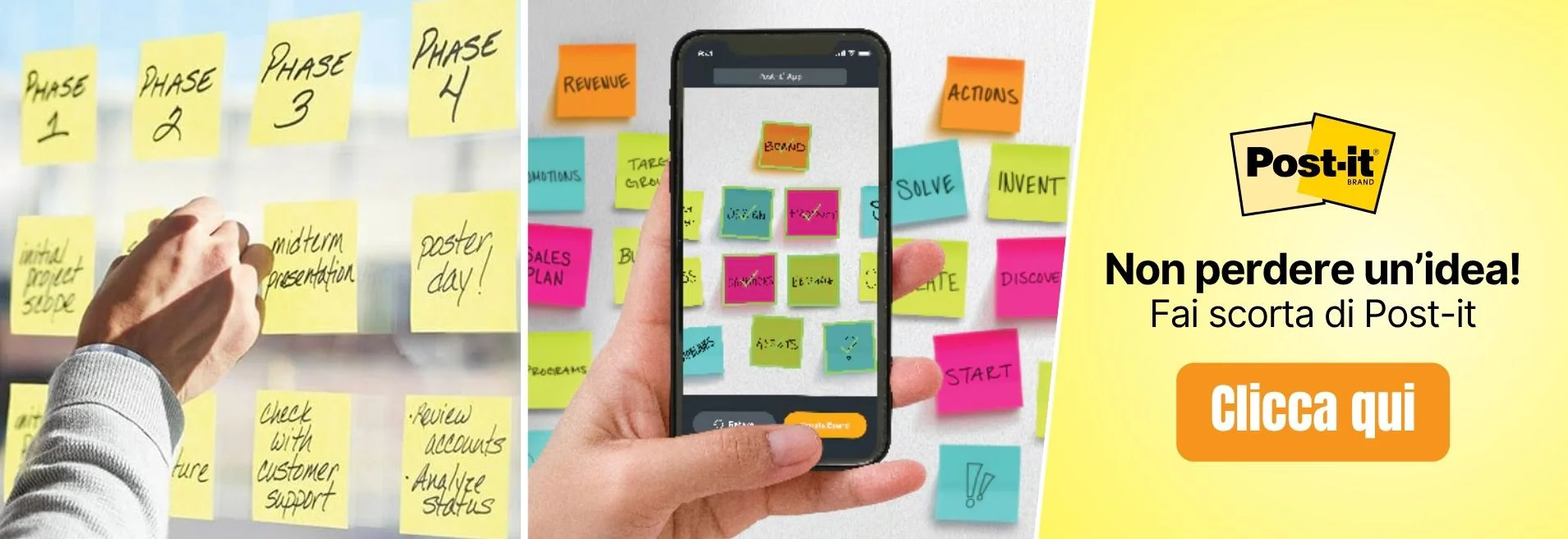 Post-it standard canary e colorati