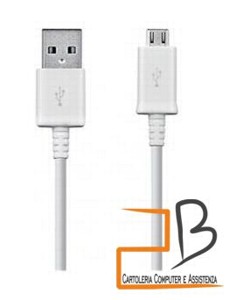 Cavo di ricarica USB Micro USB bianco 1 mt Foto prodotto